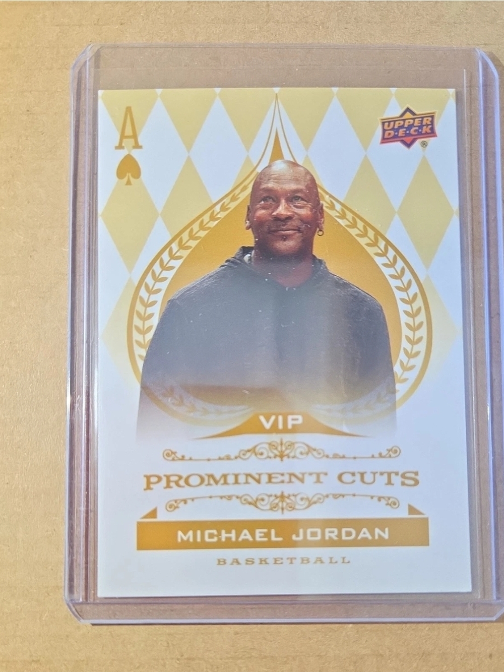 2022 Upper Deck Prominent Cuts VIP Michael Jordan Basketball Trading Card